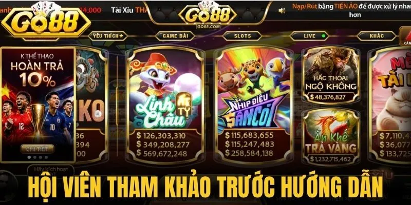 Hội viên nên tham khảo trước hướng dẫn  