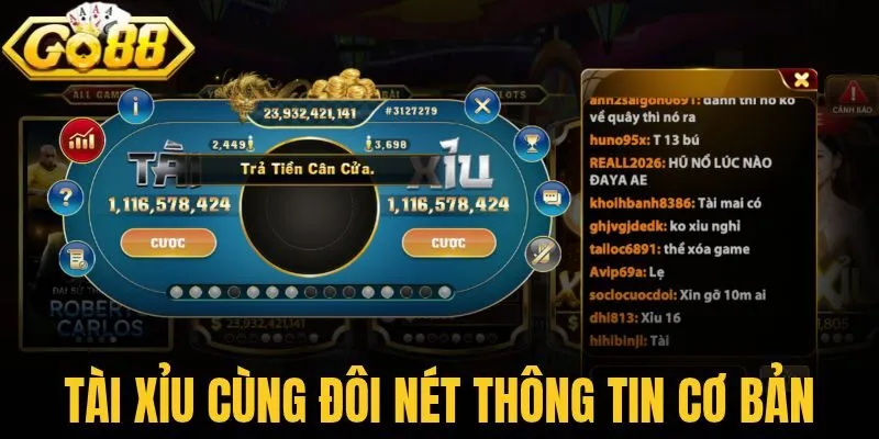 Tài xỉu cùng đôi nét thông tin cơ bản